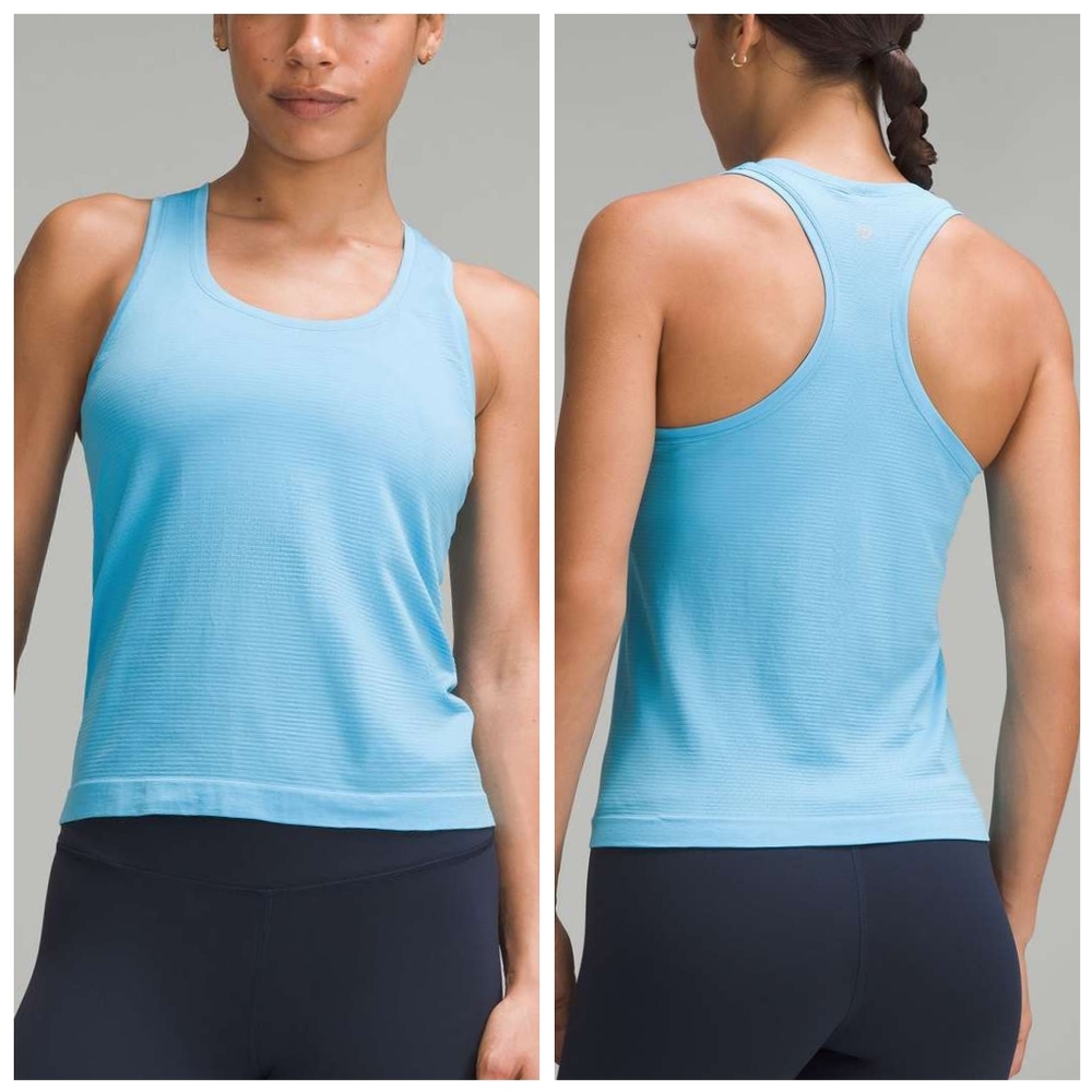 Lululemon Swiftly Tech Racerback Tank Top 2.0 *Waist Length Kayak Blue Light